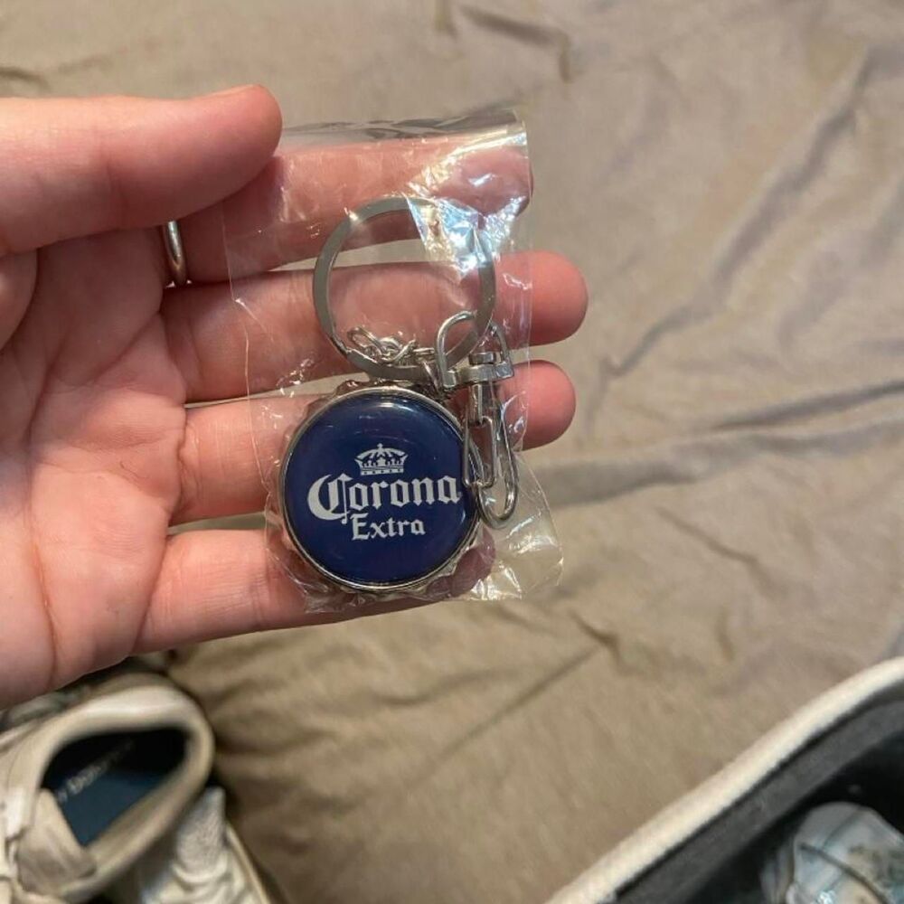 Corona bottle opener keychain